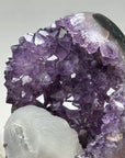 Natural Amethyst Cluster with Large Calcite Specimen - MWS0994