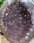 Stunning Natural Blue Banded Agate & Amethyst Stone Geode - MWS1556