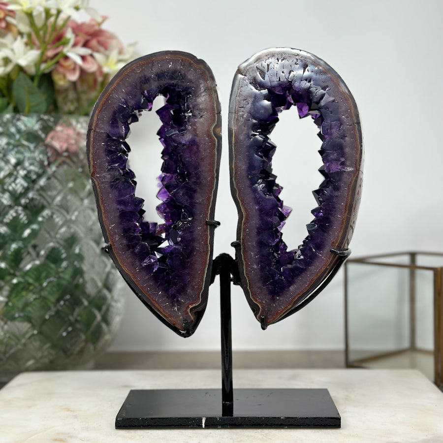 Outstanding Amethyst Butterfly Portal - Unique Centerpiece - MWS0913