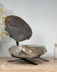 Unique Sugar Druzy Jewerly Box Geode, Stand Included - MWS1378