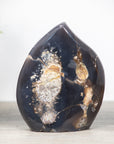 Amethyst, Jasper & Agate Stone Flame Carving - FST0098