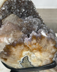 Quartz Druzy & Jasper Cluster with Calcite Crystal - AWS1075