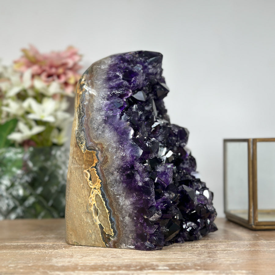 Top Grade Natural Amethyst Cathedral, Intense Purple Color - CBP1061