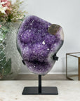 Natural Amethyst Stone Crystal with Calcite Formation - Unique Decorative Piece - MWS0895