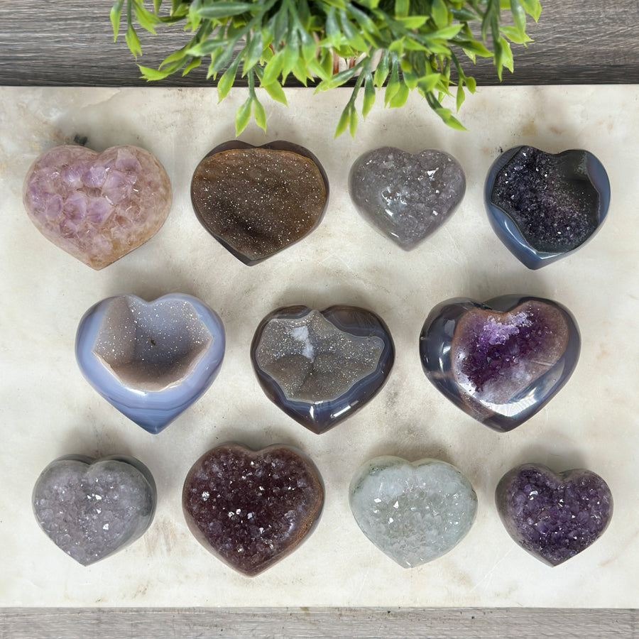 Mixed Minerals Hearts Set - MHLT0271