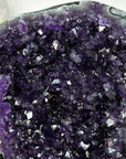 Top Grade Natural Amethyst Geode, Metallic Stand included - MWS1728