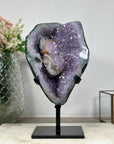 Huge Amethyst Geode with Unique Calcite Specimen - AWS1064