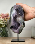 Beautiful Amethyst Geode with Unique Calcite Crystal Formation - MWS1056