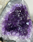 Stunning Natural Amethyts Cave with Metal Stand - MWS1698