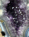 Outstanding Natural Blue Agate & Amethyst Geode - MWS1385