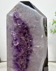 Stunning Natural Amethyst & Banded Agate Stone Tower  - STP0180