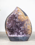 Amethyst, Jasper & Agate Stone Flame Carving - FST0098