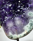 Top Quality Amethyst & Green Jasper Stone Geode - MWS1526