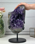 Huge Natural Amethyst Stone Geode with big and Shinny Crystals - AWS0702