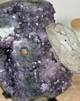 Natural Amethyst Cluster with Calcite Formation - MWS1341