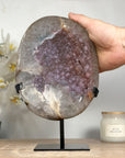 Superb Natural Rose Tone Sugar Druzy Amethyst - MWS1548