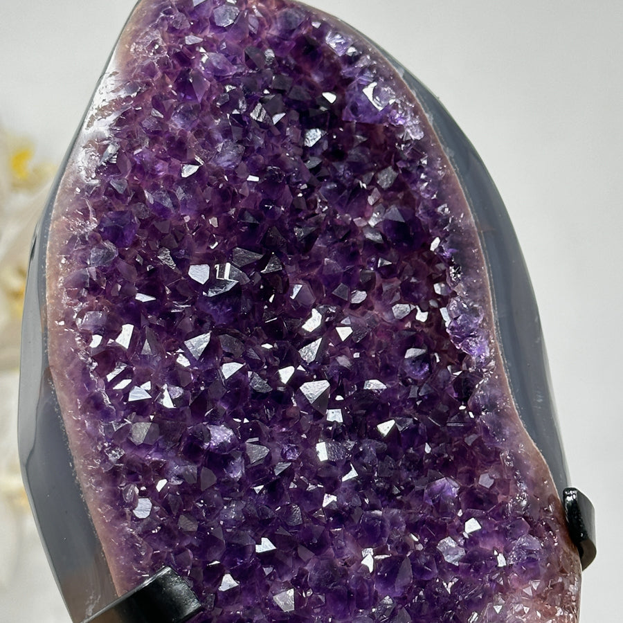 Stunning Colorful Amethyst &amp; Agate Freeform Crystal - MWS1318