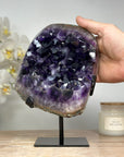 Natural Uruguayan Amethyst with Large Crystals & Deep Color - MWS1651