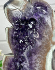 Unique Beautiful Amethyst & Green Jasper Stone Leaf - AWS0882