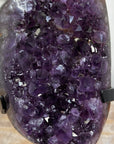 A+ Grade Natural Amethyst from Uruguay, Stand Included - MWS1676