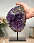 Beautiful Deep Purple Amethyst Stone Crystal, Ready to Display - AWS0746