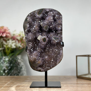Large Amethyst Cluster Full of Stalactites, Perfect for Office or Workspace Decor - MWS0972