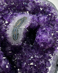 Natural Amethyst Stone Geode with Stalactite Eye Formation - AWS1254