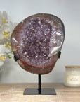 Rare Amethyst Crystal Geode with Beautifull Red Banding - MWS1659