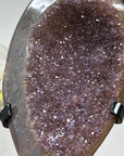 Shinny Druzy Amethyst Geode with Quartz Shell - MWS1586