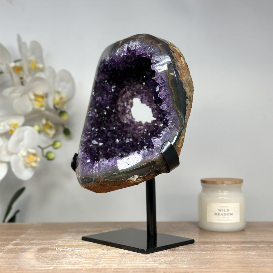 Stunning Natural Amethyst Geode, Perfect for Home Decor - MWS1663