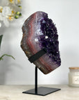 Amethyst Cluster with Red Jasper Banding - MWS1303