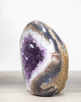 Amethyst, Quartz & Agate Stone Flame Geode - FST0101