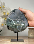 Beautiful Grey Tone Sugar Druzy Geode - MWS1692