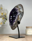 Beautiful Natural Amethyst Geode with Quartz Shell - MWS1652