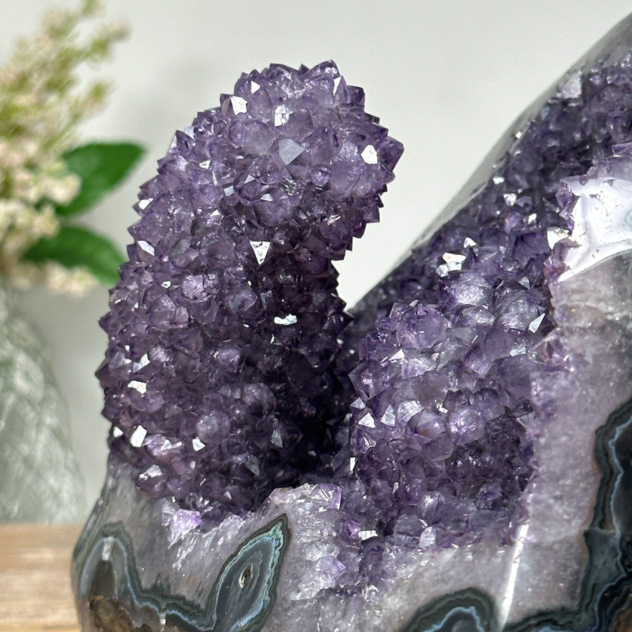 Natural Amethyst Geode, Amethyst Stalactite - CBP0362