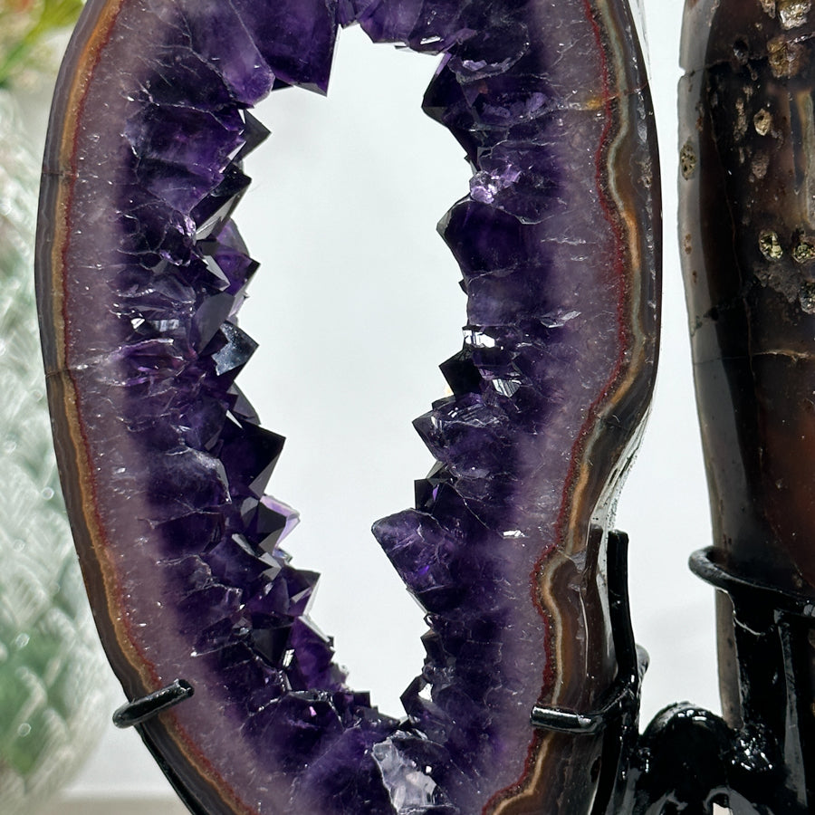 Outstanding Amethyst Butterfly Portal - Unique Centerpiece - MWS0913