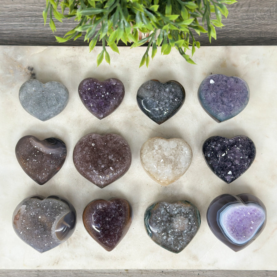 Mixed Minerals Hearts Set - MHLT0272