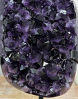 AAA Grade Natural Amethyst Cluster with Metal Stand - MWS1656