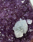 Natural Amethyst Cathedral with Calcite Crystal inclusion & Green Jasper Shell - CBP0967