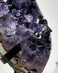 Uruguayan Amethyst & Jasper Cluster with Huge Deep Purple Crystals - MWS1523