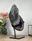 Beautiful Amethyst Geode with Unique Calcite Crystal Formation - MWS1056