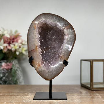 Natural Pink Amethyst Geode - Perfect gift for her - MWS0924