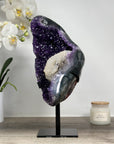 Natural Amethyst Geode with Beautiful Calcite Formations - MWS1718