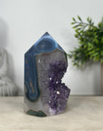 Natural Amethyst & Blue Agate Stone Tower  - STP0183