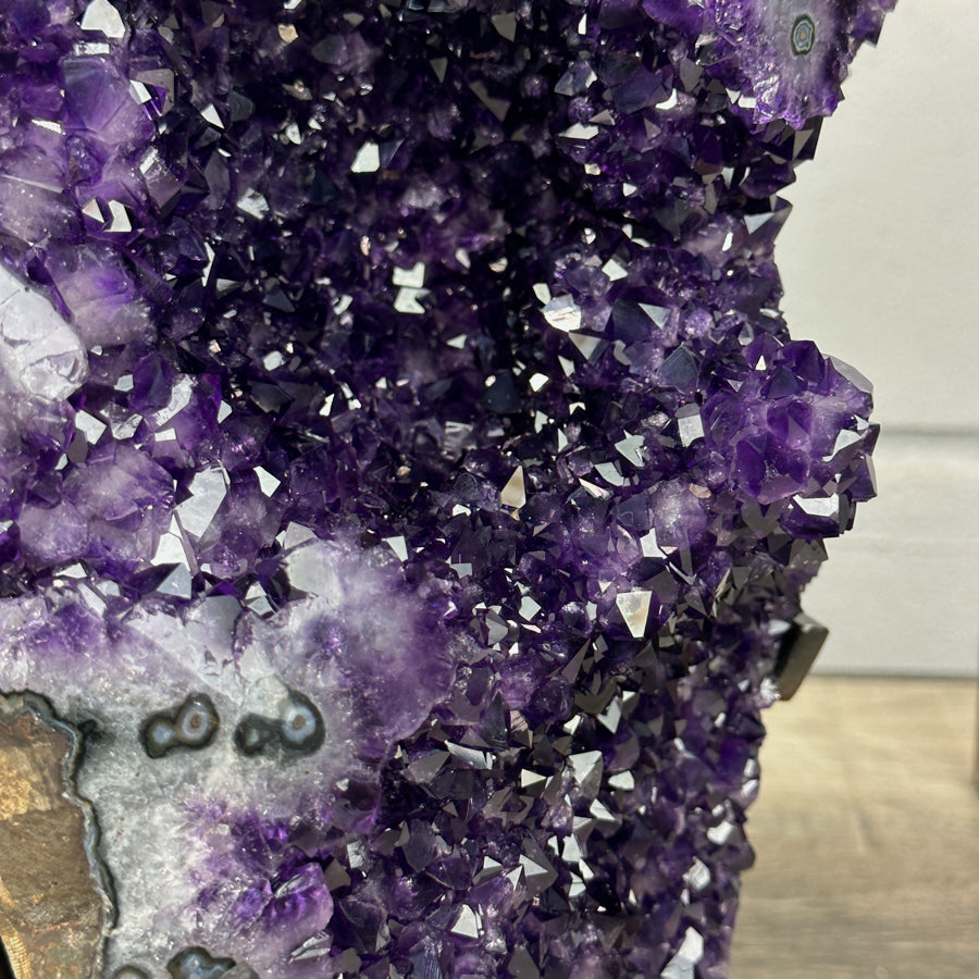 Deep Purple Amethyst Geode, Premium Quality Amethyst - AWS0212