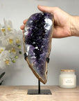 Large Natural Amethyst Geode with Deep Purple Crystals - MWS1625