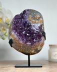 Natural Amethyst & Quartz Crystal Cluster with Stunning Yellow Banding - MWS1571