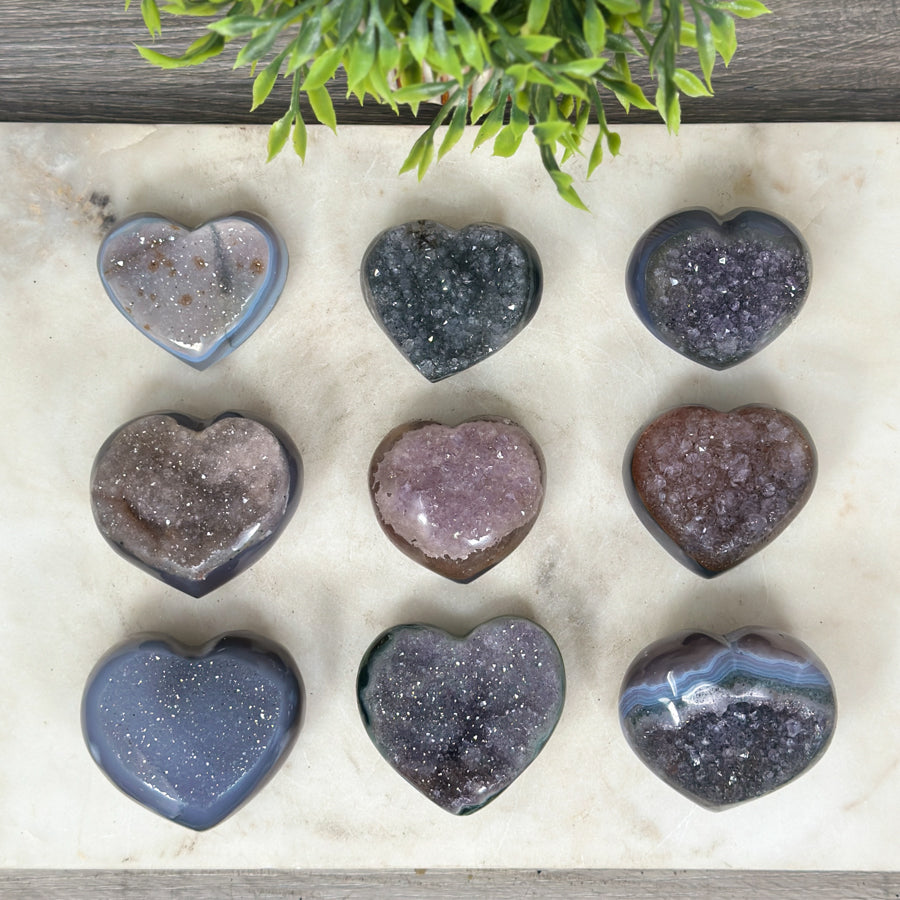 Mixed Minerals Hearts Set - MHLT0267