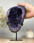 Natural Uruguayan Amethyst Geode with Agate Shell - MWS1605