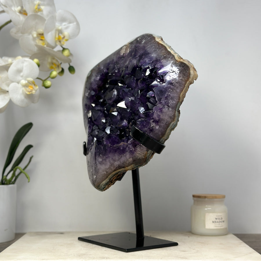 Impressive Large Natural Amethyst Specimen, Large Deep Purple Crystals - MWS1506